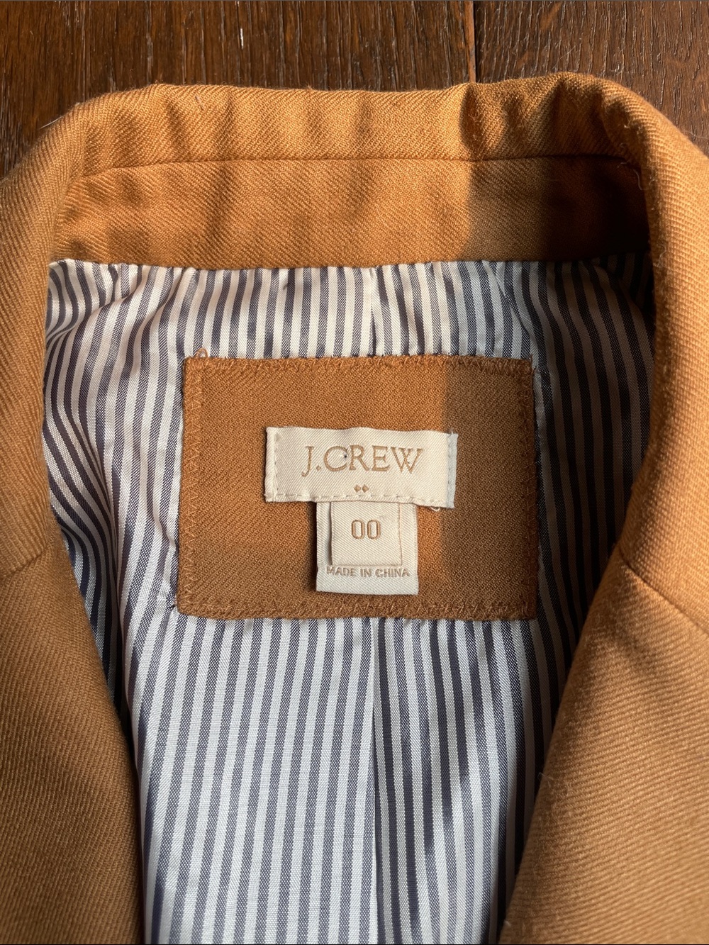 J. Crew Camel Brown Wool Blend Blazer - Picture 2 of 2